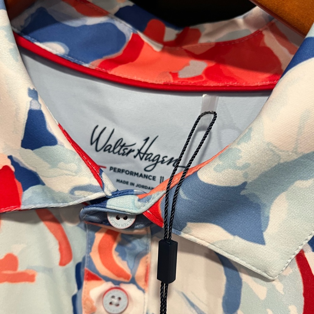 NWT! Walter Hagen Men's Performance 11 Novelty Print Golf Polo! - Picture 4 of 7